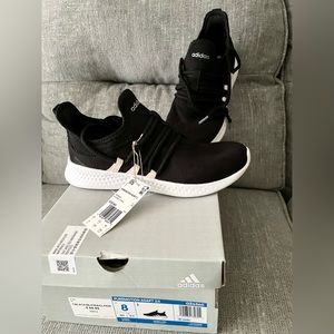 ADIDAS Women's Pure Motion Adapt 2.0 Sneaker Black/Pink Sz 8 NWT